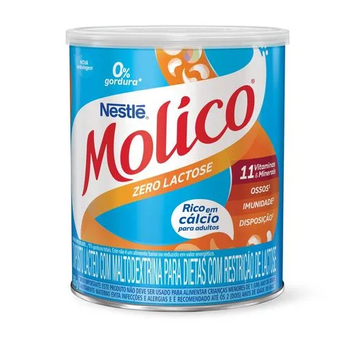 Leite em pó Molico Zero Lactose Lata 260g