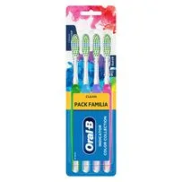 Escova Dental Oral-B Indicator Color Collection Inteligentes Multicolorido 4 unidades