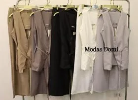 Modas Domi Conjunto Feminino Colete e Calça Luis Twill Tendência Moda 87600