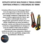 Estilete Office Multiuso C/ Trava Xtrad C/ 3 Recargas De 18mm Xt2181