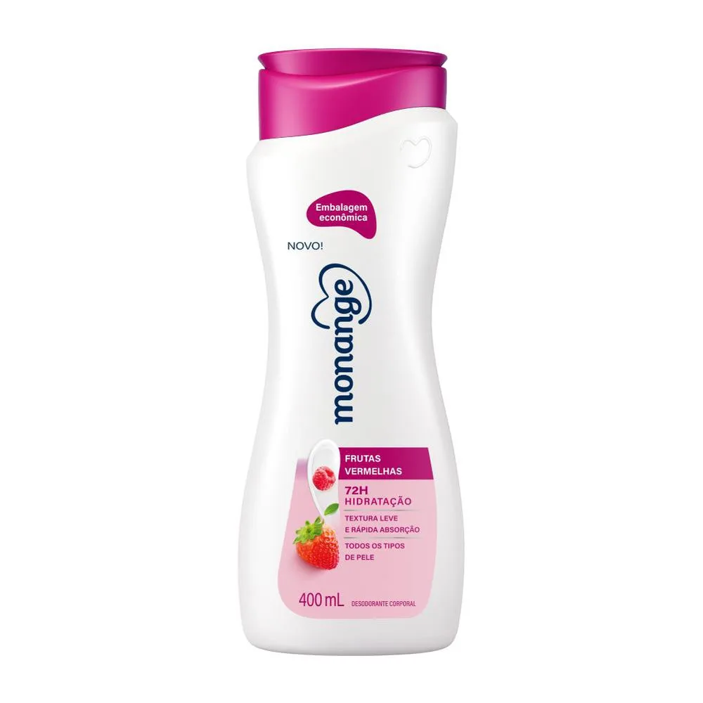 Hidratante Desodorante Monange Hidratação Nutritiva Frutas Vermelhas 400ml