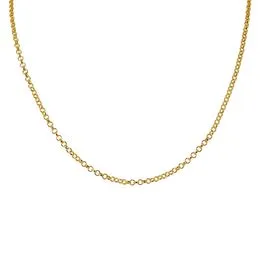 Corrente em Prata Malha Portuguesa Fina 45cm - CR20429