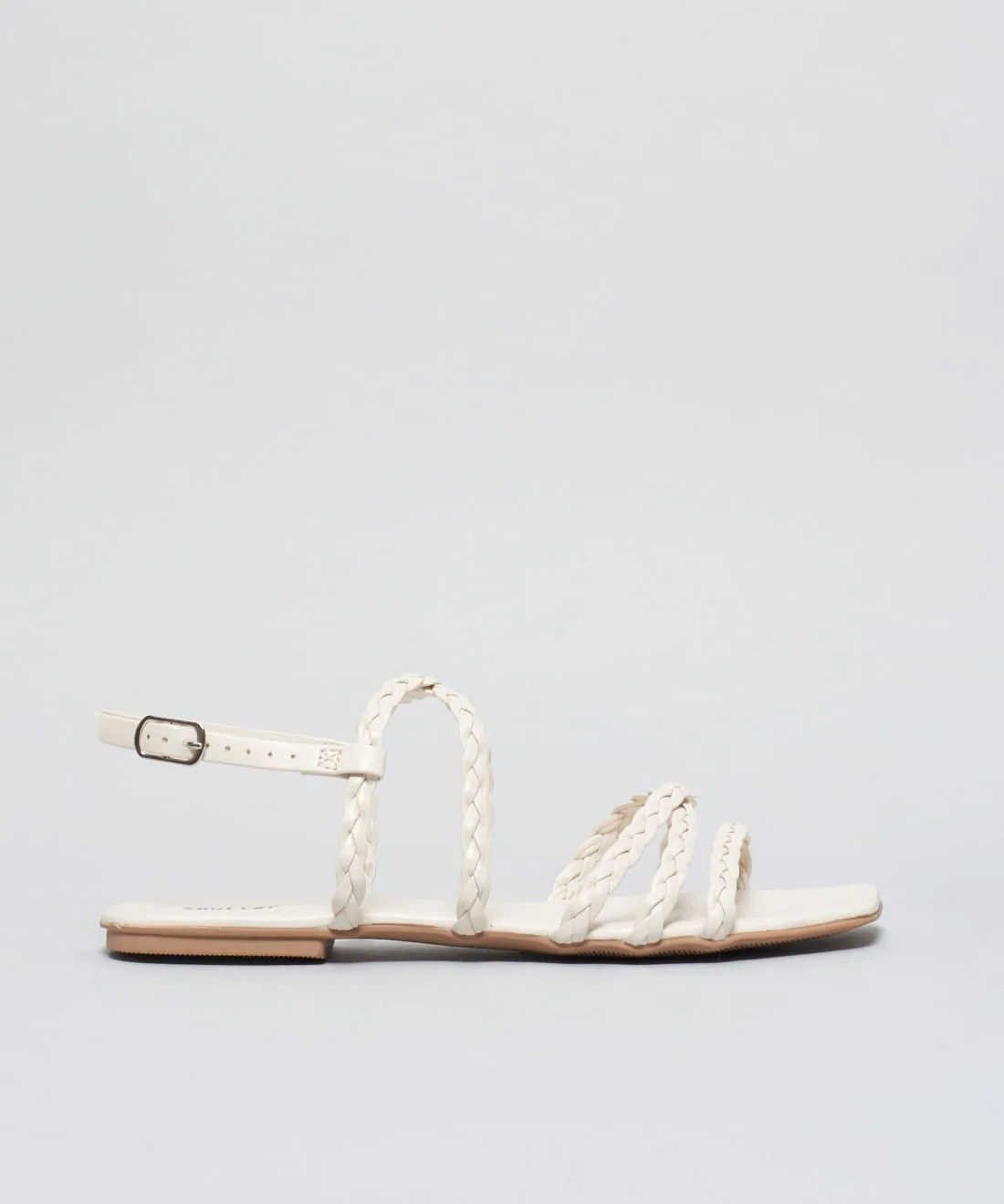 Rasteira Basica Trancinha Soft - Offwhite