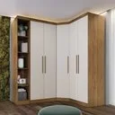 Guarda Roupa Modulado Safira 009 em Mdf com 5 Portas e 6 Gavetas