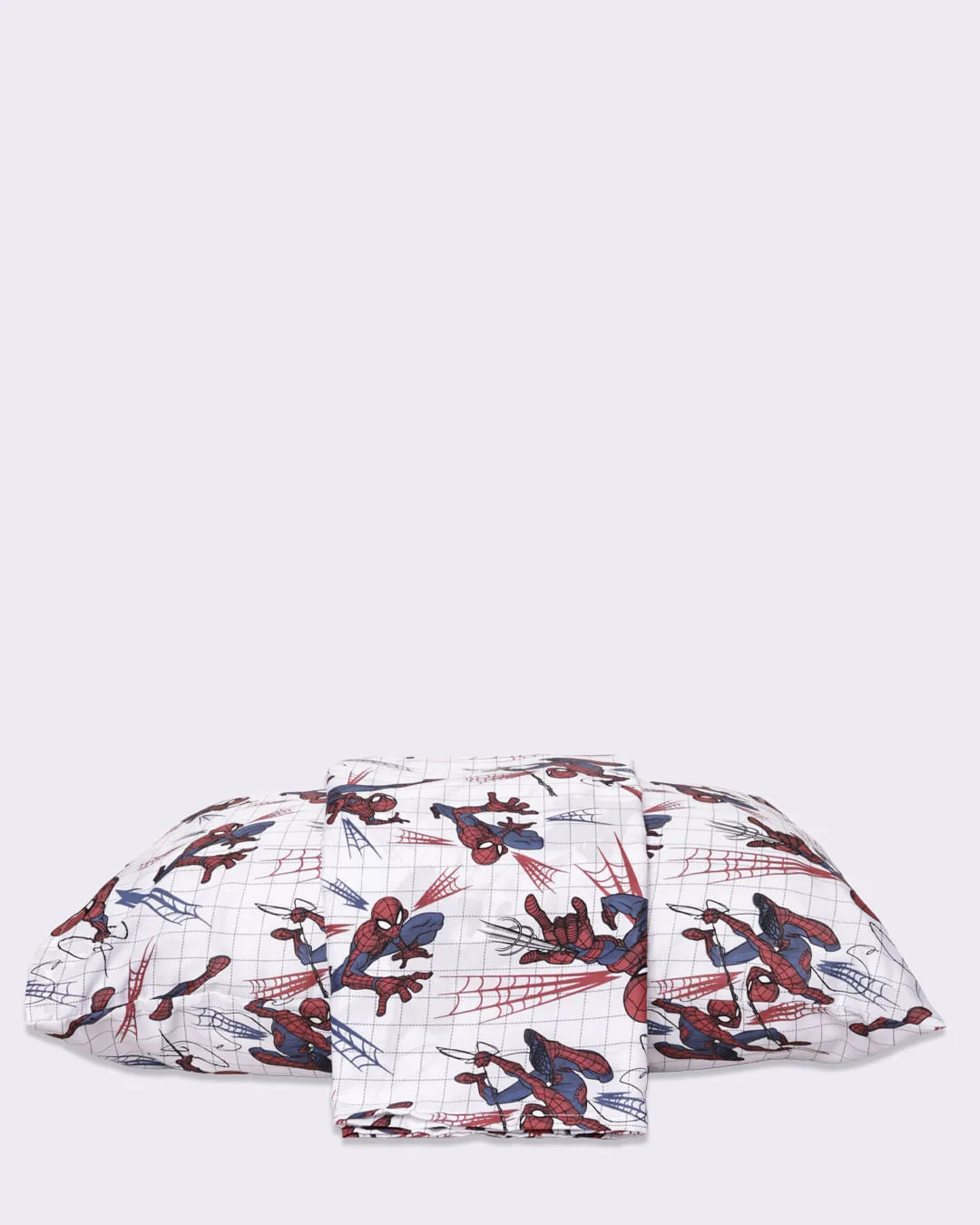 Jogo De Cama Infantil 2 Peças Marvel Homem Aranha Branco