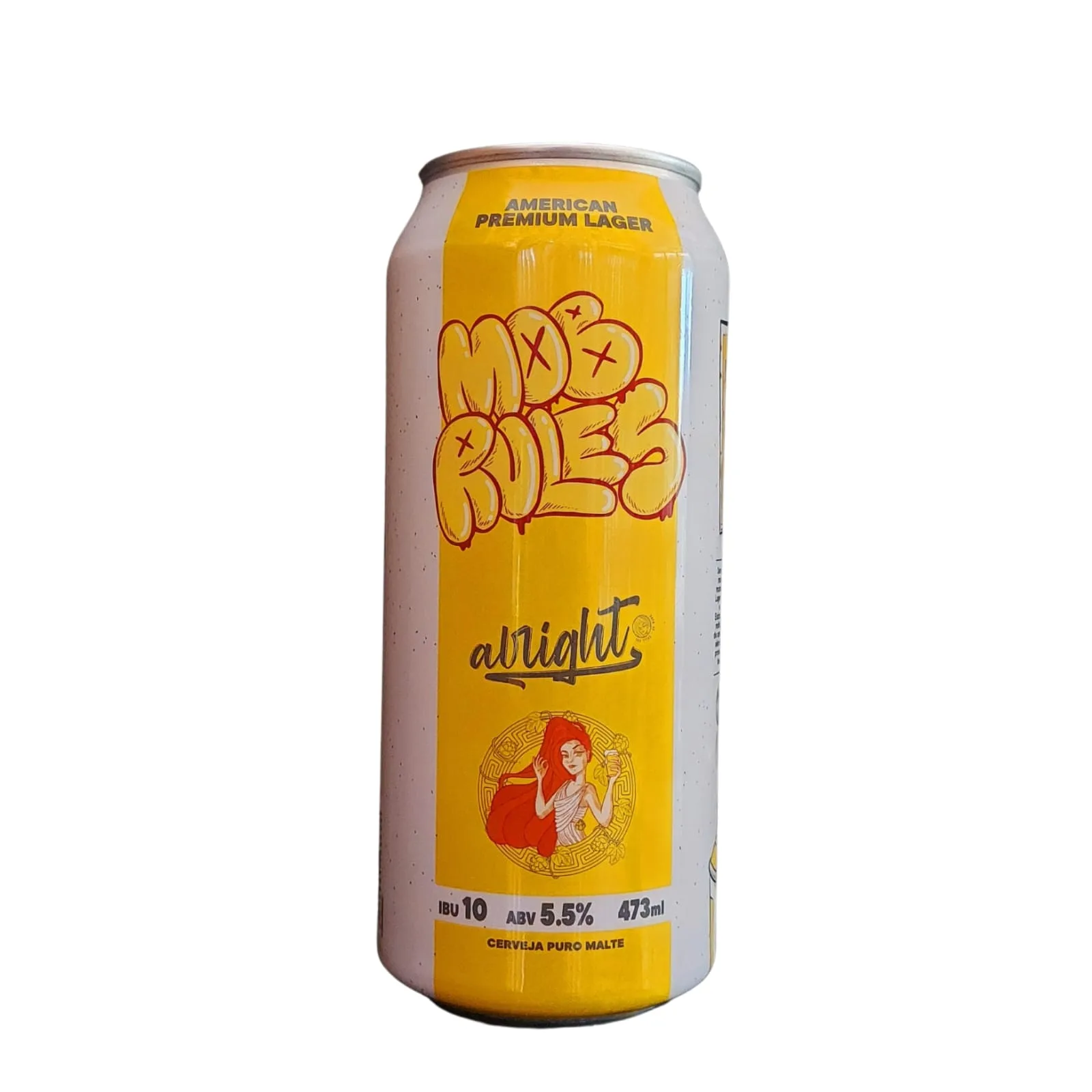 Cerveja Alright Mob Rules American Premium Lager lata 473 ml