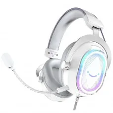 Headset Gamer Fifine AmpliGame H13, 7.1 Surround, RGB, USB, Branco