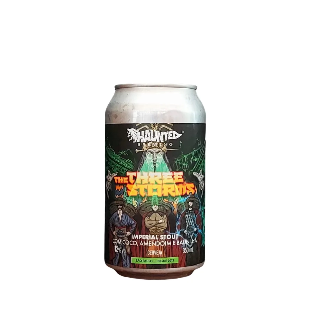 Cerveja Haunted The Three Storms Imperial Stout com Coco, Amendoin e Baunilha 350 ml