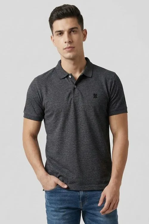 Polo Piquet Masculina Leve Confortável Polo Wear Preto
