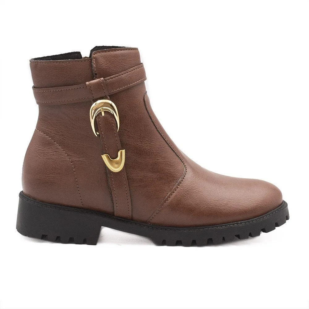 Bota  Montaria Zatta Fivela Astrid  Marrom