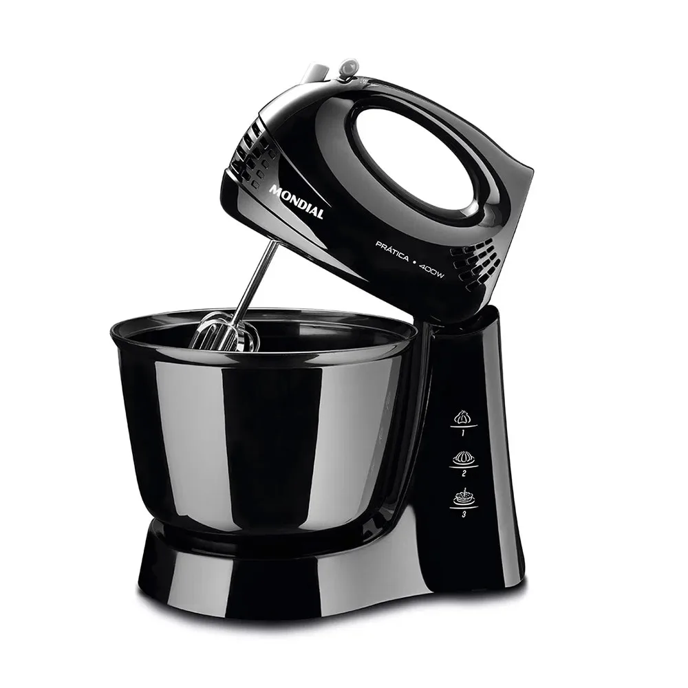 Batedeira Turbo 3 Velocidades B-44-B Mondial - Preto