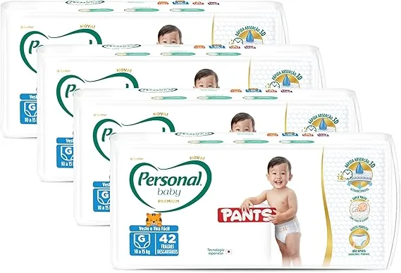Fralda Personal Baby Premium Pants G 4 pacotes c/42 fraldas