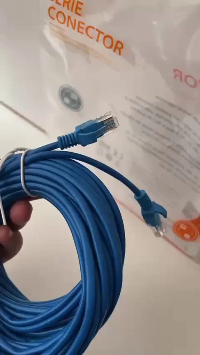Cabo De Rede Internet 10 Metros Rj45 Cat e Ethernet Alta Velocidade Lan Cabo Dr Hank Conexão Estável Para Roteador Computador Notebook Instalação Doméstica E Profissional