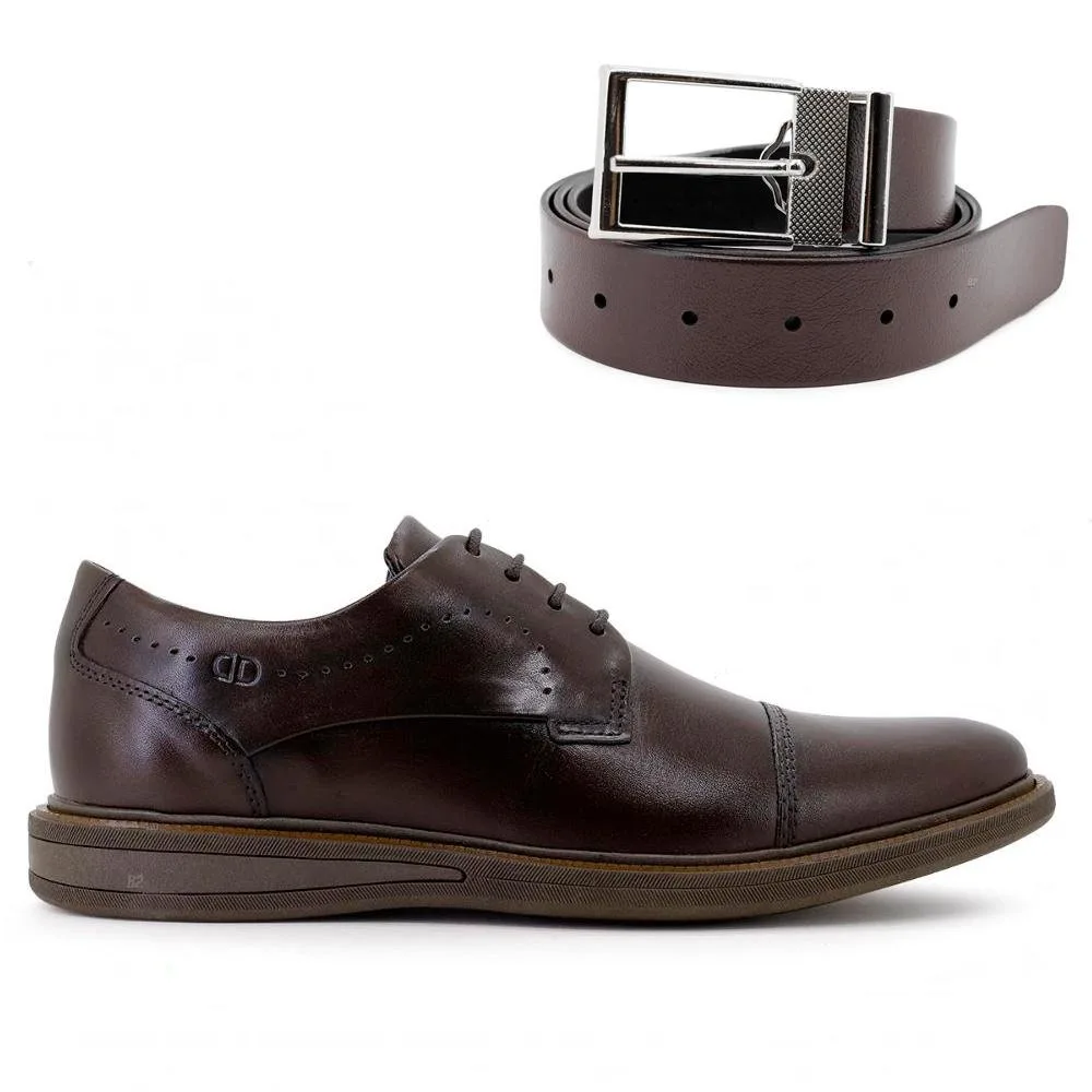 Compre 1 Sapato Social Democrata Masculino e Ganhe 1 Cinto