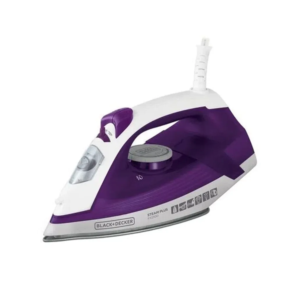Ferro de Passar a Vapor FX2500-B2 Black Decker - Roxo