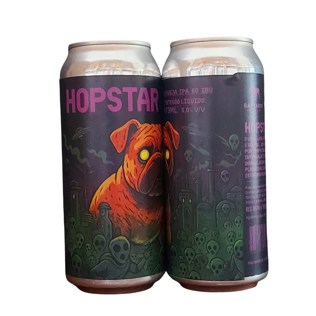 Cerveja Bastards & Fermi Hopstar IPA 473 ml