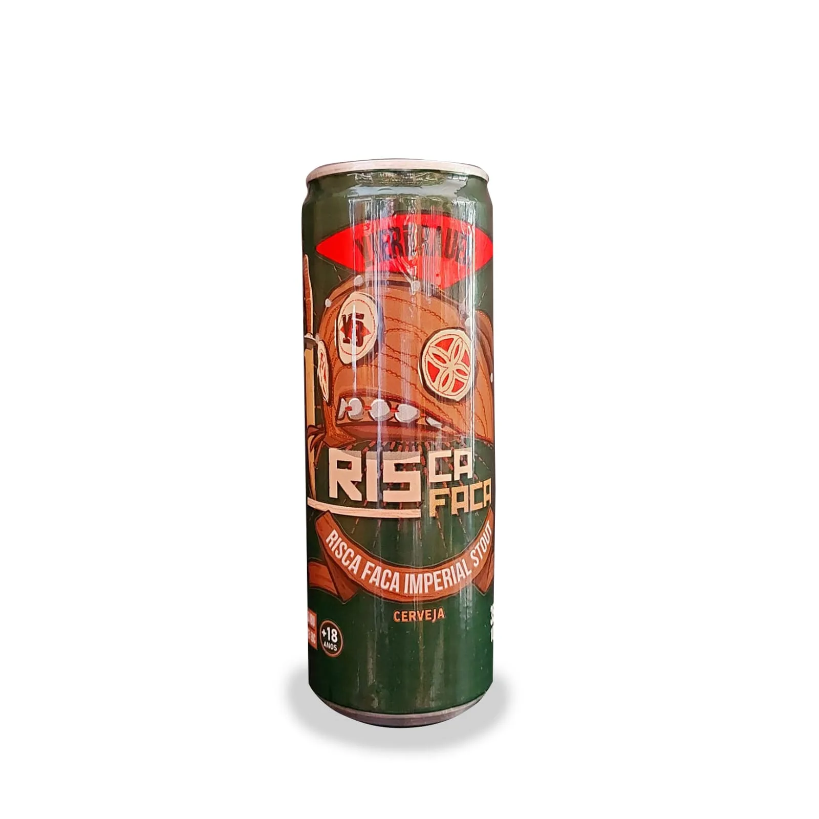 Cerveja Vierbrauer Risca Faca Imperial Stout lata 350 ml