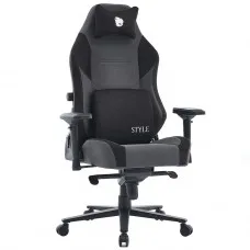 Cadeira Gamer Terabyte New Style, Reclinável, 4D, Tecido, Cinza e Preta, TR-CH-NSR4DGBF