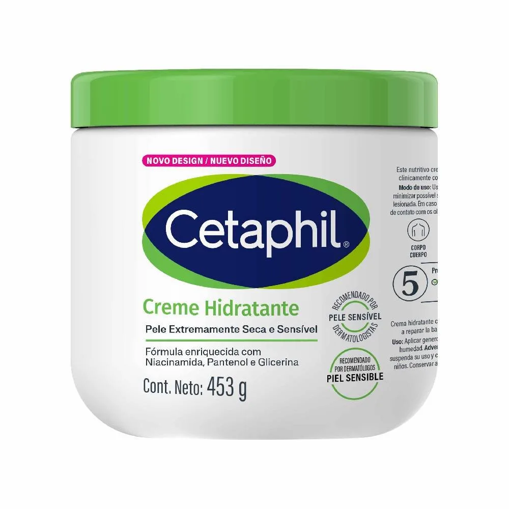 Creme Hidratante Corporal Cetaphil Para Pele Extra Seca E Sensível 453G