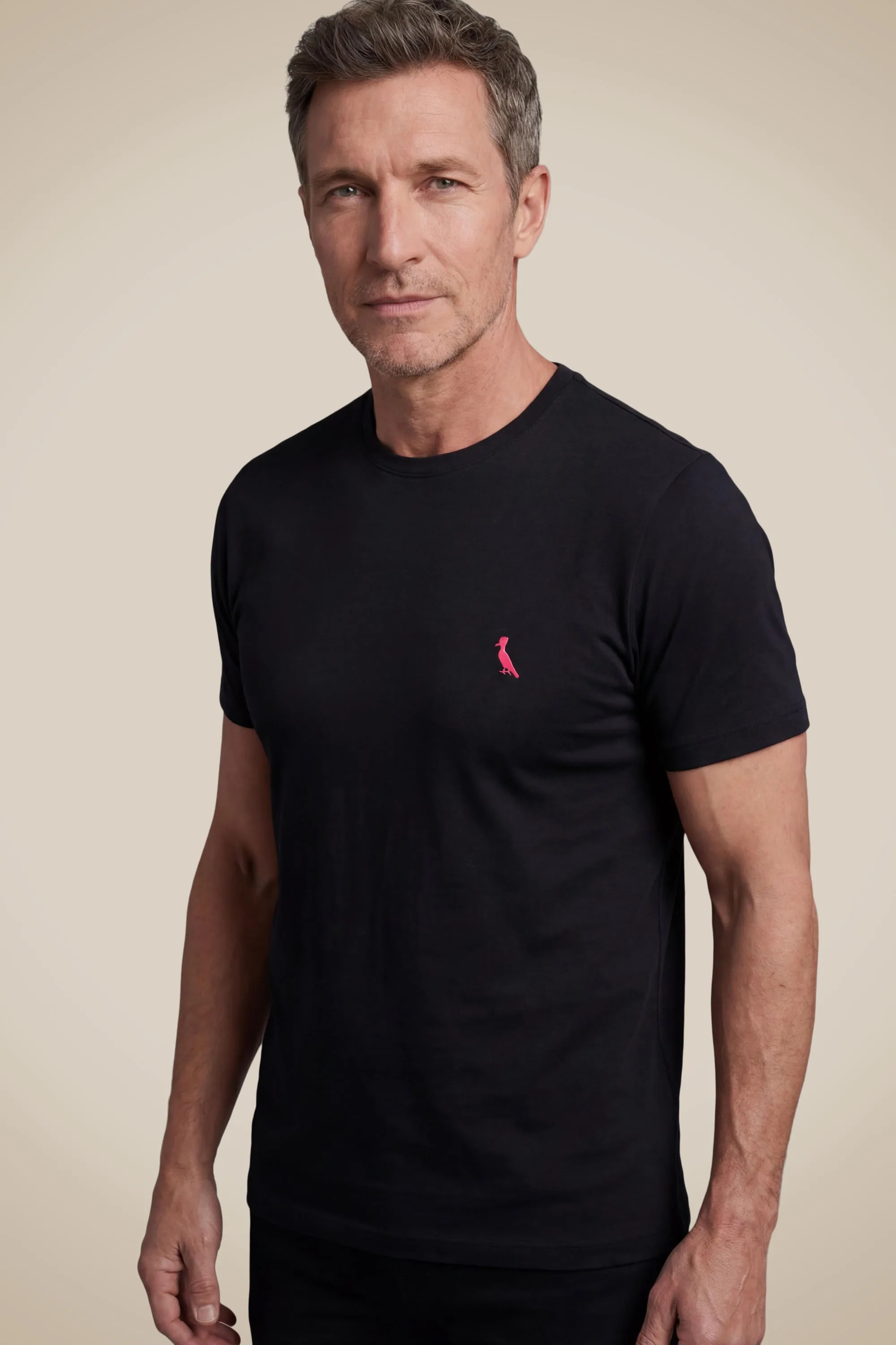 camiseta pica pau bordado mauve