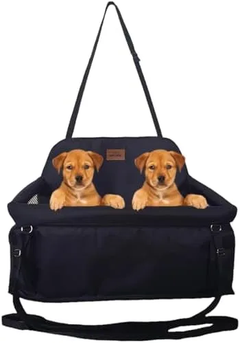 Cadeirinha Assento Dupla Para Viajar Com 2 Pets no Carro Cães Gatos Viagem Segura Confortável Até 30kg