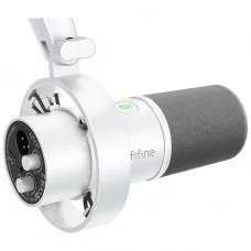 Microfone Dinâmico Fifine K688W White, USB/XLR, Branco