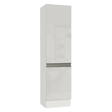 Paneleiro Madesa Smart 100% MDF 2 Portas Branco Brilho