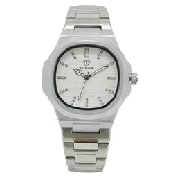 Relógio Masculino Tuguir Quartz Infinity TG30521 Branco|Prata