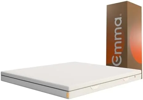 Colchão Queen Emma Duo Comfort - 158x198x18 cm, Conforto de Dupla Face, Suporte ideal para o corpo, Alta Durabilidade, Capa Lavável, 100 Noites de Teste, 10 anos de garantia