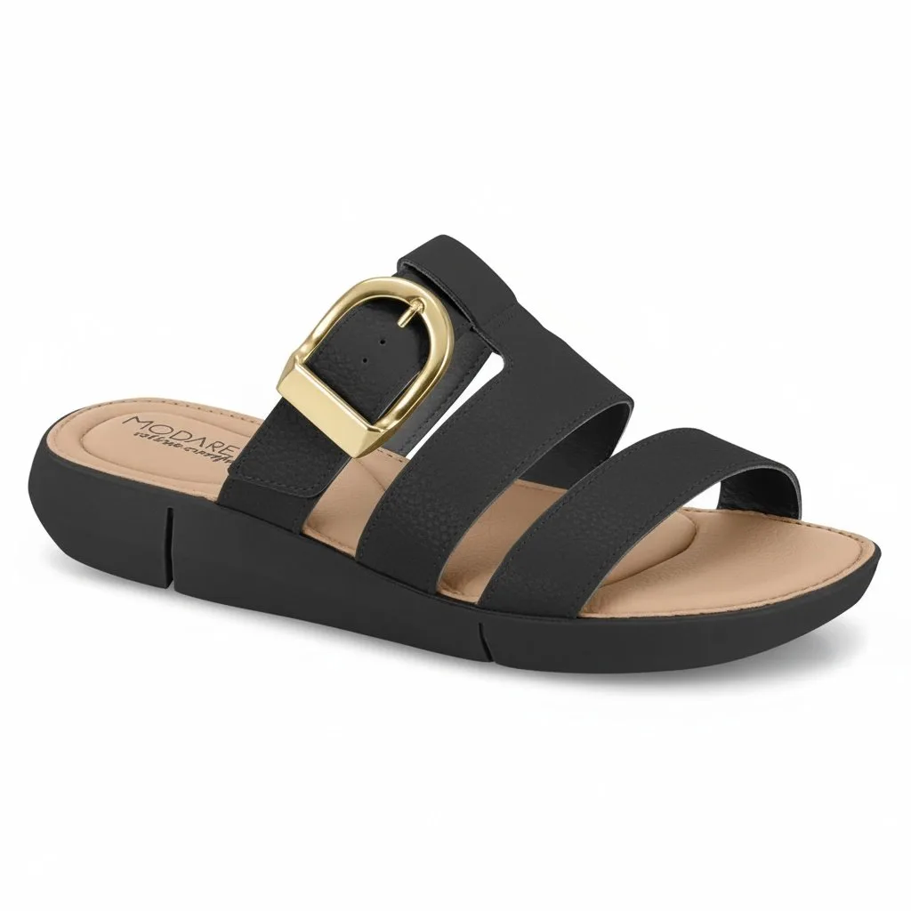 Tamanco Modare Feminino Preto Ultraconforto Casual