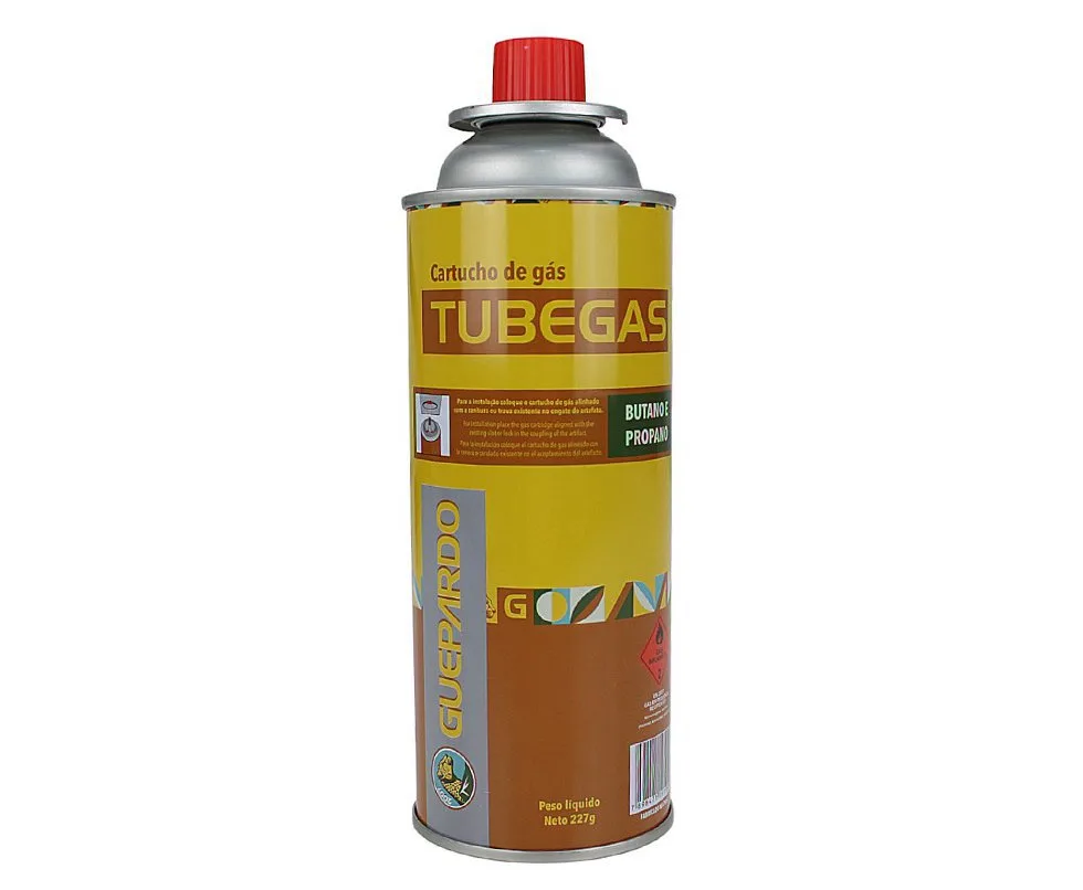Refil para fogareiro e maçarico Tube Gás 227 Gr - Guepardo