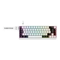 Teclado Magnético Gamer Rise Mode GM1 Pro, ARGB, Magnético OTK PRO, USB 3.0, Branco - RM-TCM-GM1M-PRO-W