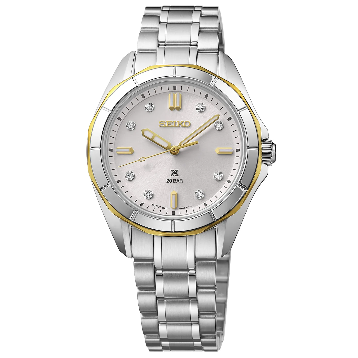 Relógio Seiko Prospex Feminino em Aço Bicolor SUR618J1