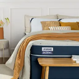 Colchão Casal Guldi Duplo Plus D28 (16x138x188) Branco e Azul