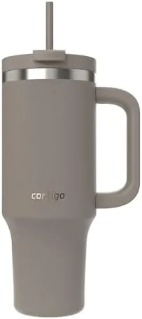 Copo Térmico com Canudo Streeterville 1,18L - Cinza