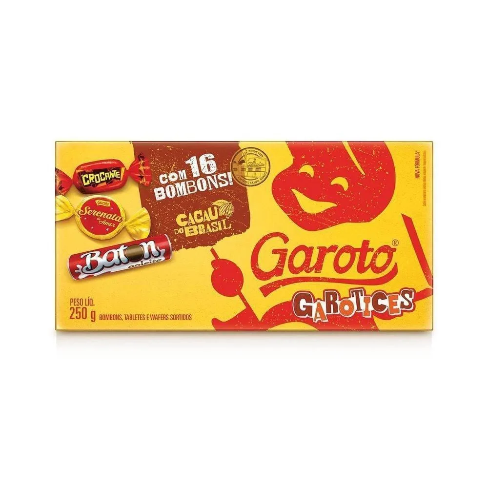 Caixa de Bombom Sortido Garoto 250g