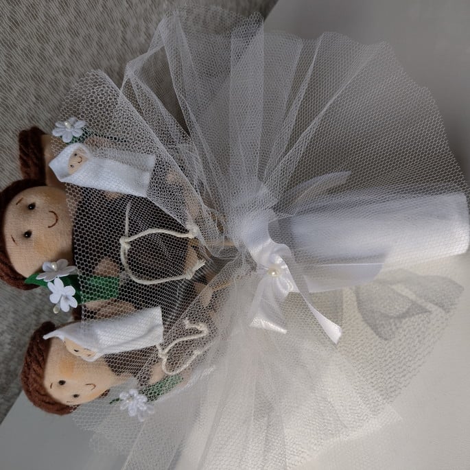 Buquê de Santo Antônio 5 Santinhos-buque Casamento