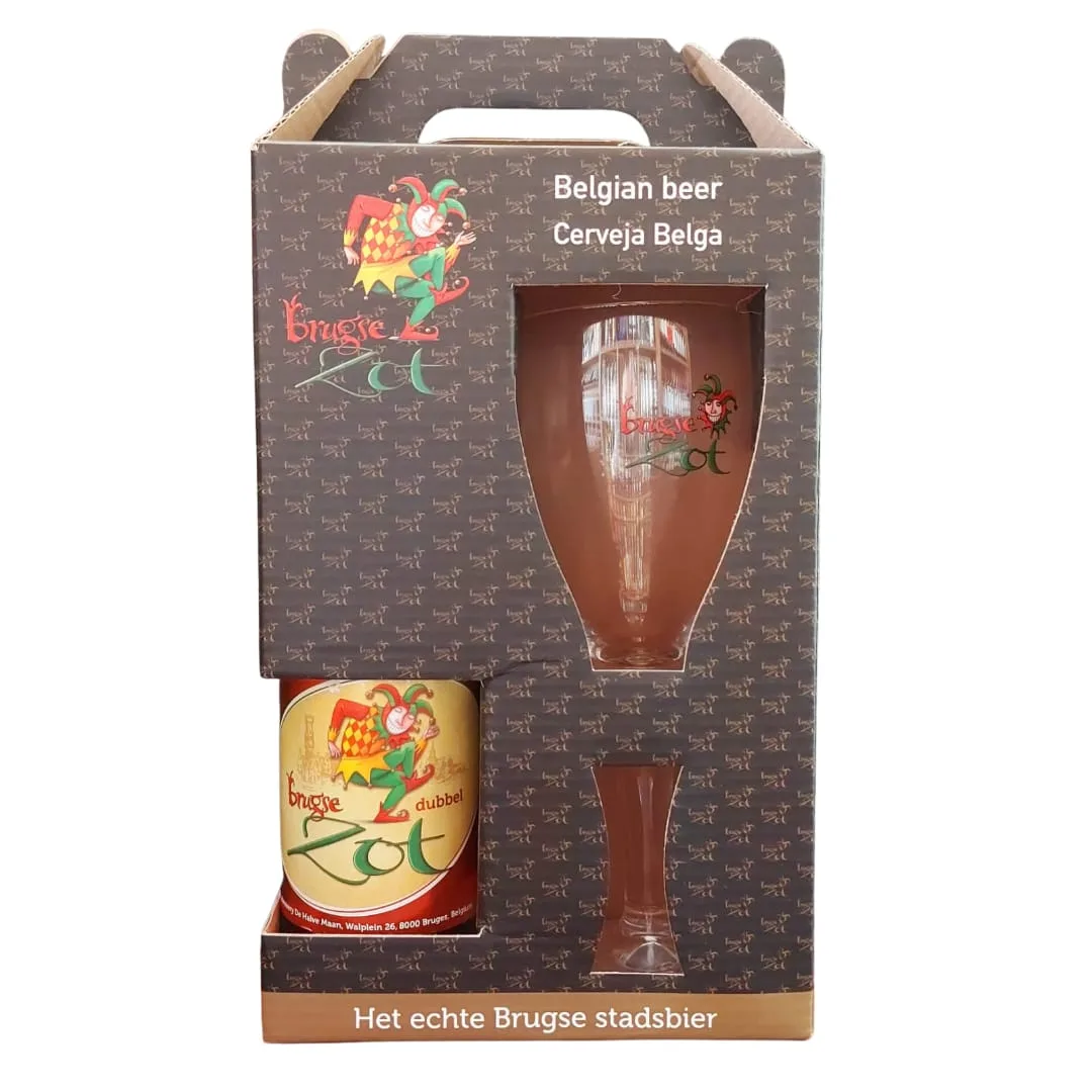 Kit Brugse Zot Dubbel com 01 Garrafa 330 ml + 01 Taça