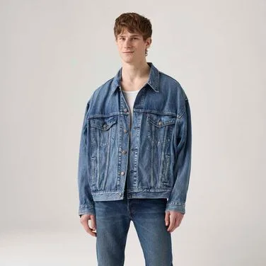 Jaqueta Jeans Levi's® Trucker Pride Lavagem Média
