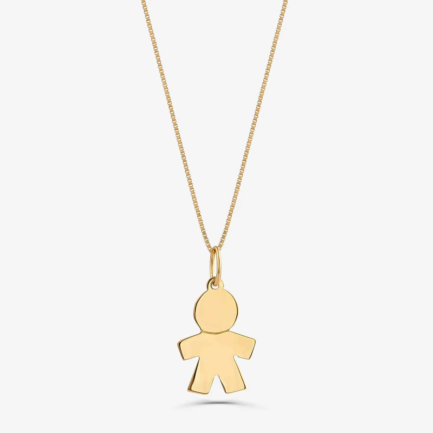 Pingente Menino Personalizável em Ouro Amarelo 18k