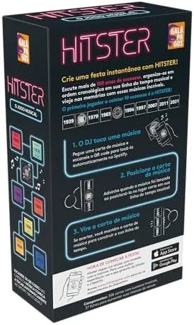 Asmodee,Hitster, Jogo de Cartas para Galera, Idade +14, 2-10 jogadores, Partidas de até 30 min