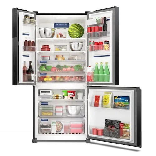 Geladeira Electrolux Multidoor Efficient Com Autosense e Inverter 590 l Black Inox Look (IM8B) - 220V