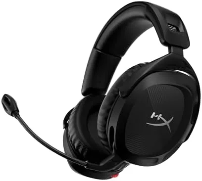 Headset Wireless HyperX Cloud Stinger 2 – Áudio Espacial DTS, Conexão 2,4 GHz, Bateria 20H, Conforto HyperX, Microfone Dobrável, Para Jogos e Streaming, Preto (676A2AA)