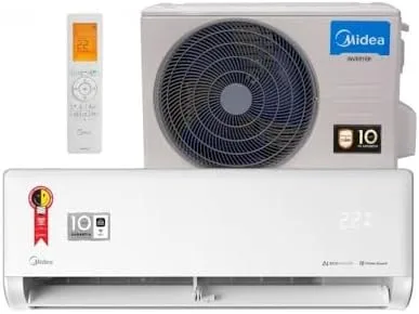 Ar-condicionado Split 12.000 BTUs Midea Carrier Inverter Frio AI Ecomaster 38EZVCA12M5