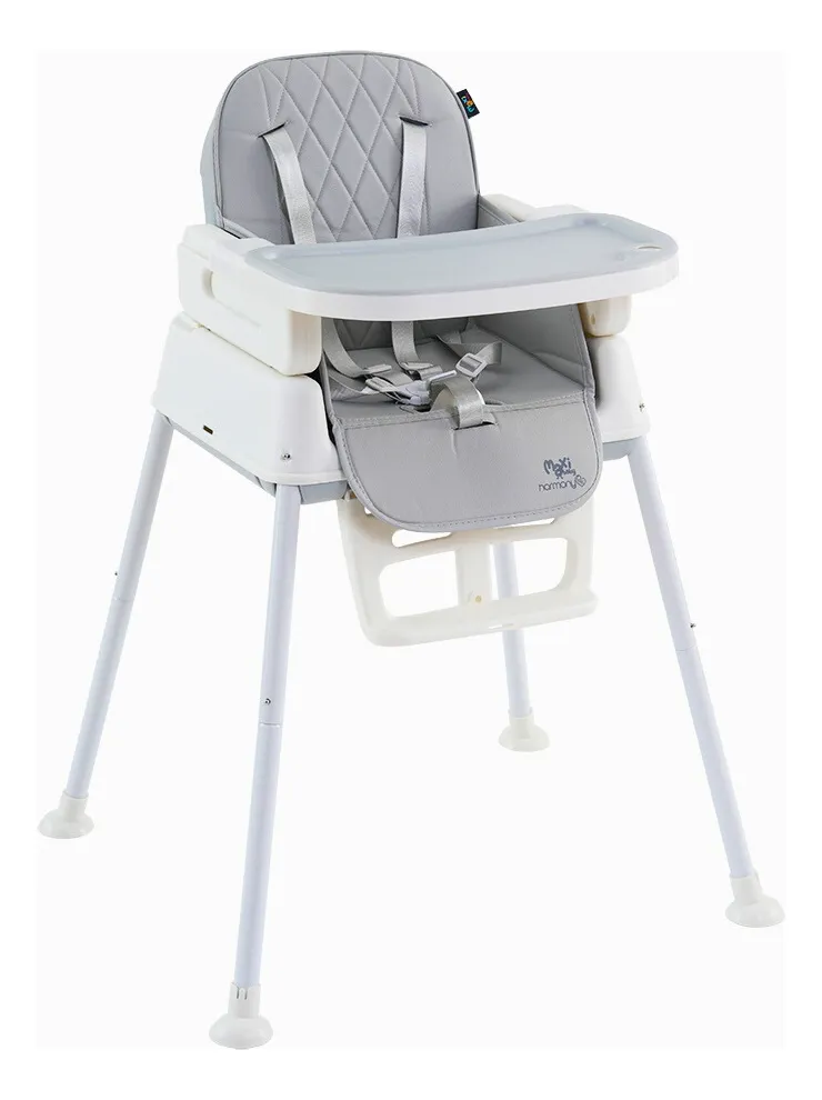 Cadeira De Alimentação Infantil 3 Em 1 Harmony Maxi Baby - Cinza