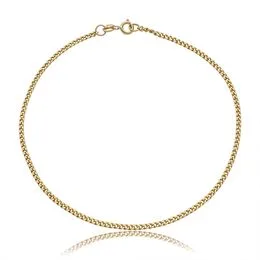 Pulseira de Ouro 10K Malha Grumet Laminada Fio 50 21cm - PS20324