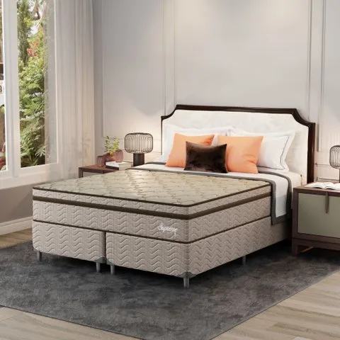 Cama Box Queen Molas Ensacadas Supreme 158x198x72 Montreal