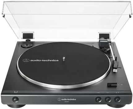 Toca-Discos Vinil Audio-Technica Automático AT-LP60X-BK, Preto, Bivolt 120/240V