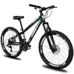 Bicicleta aro 26 Dropp Freeride Alumínio 21 Marchas Freios a disco supensão