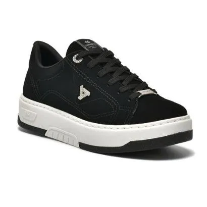 Tenis Via Marte Chunky Flatform Plataforma 126-017 Preto Nobuck